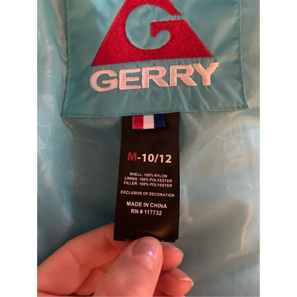 Gerry kids jacket size m 10/12 gray blue